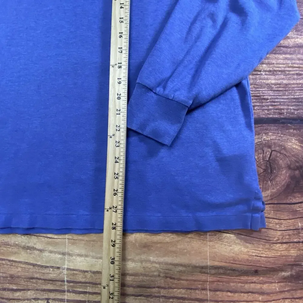 Polo Ralph Lauren Long Sleeve Polo Shirt Mens Classic Fit Medium Wash Blue XXL
